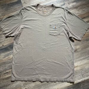 Carhartt Men's Short Sleeve Beige Tee